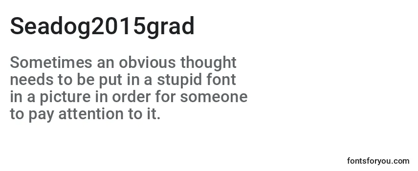 Review of the Seadog2015grad Font