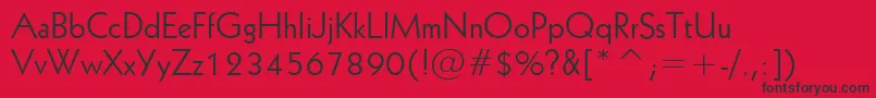 Geo231n Font – Black Fonts on Red Background
