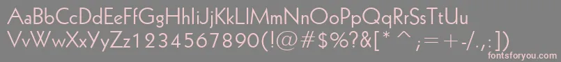 Geo231n Font – Pink Fonts on Gray Background