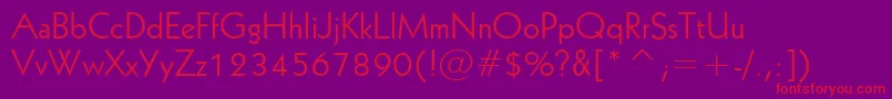 Geo231n Font – Red Fonts on Purple Background
