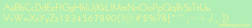 Geo231n Font – Yellow Fonts on Green Background