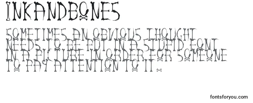 Review of the Inkandbones Font
