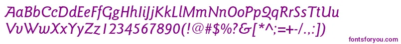 GoudysansstdMediumitalic Font – Purple Fonts