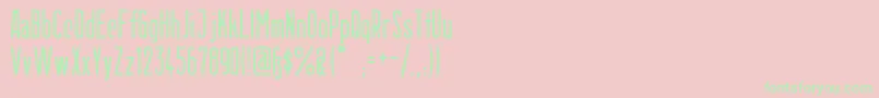 BerlinEmail2 Font – Green Fonts on Pink Background