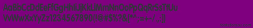 Шрифт VagroundedBoldCn – чёрные шрифты на фиолетовом фоне