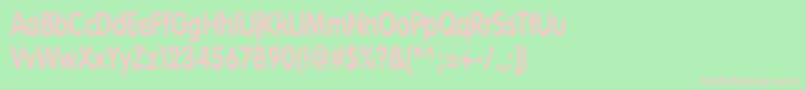 VagroundedBoldCn Font – Pink Fonts on Green Background