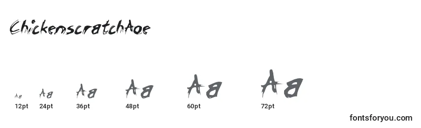 ChickenscratchAoe Font Sizes