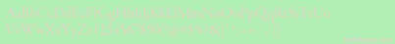 GaramondpremrproLtdisp Font – Pink Fonts on Green Background