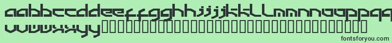 フォントDetroit3 – 緑の背景に黒い文字