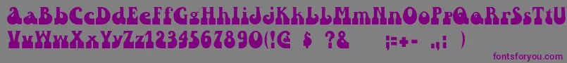 Pinwinn Font – Purple Fonts on Gray Background