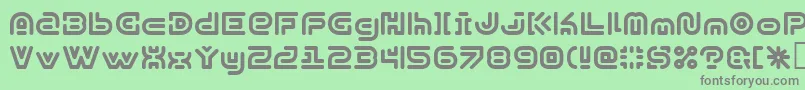 SubexKg Font – Gray Fonts on Green Background