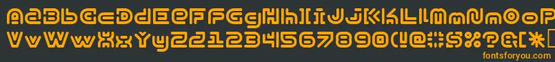 SubexKg Font – Orange Fonts on Black Background