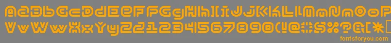 SubexKg Font – Orange Fonts on Gray Background