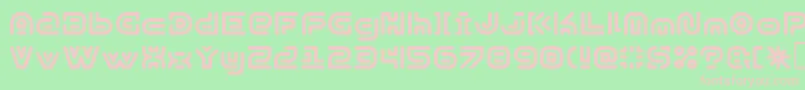 SubexKg Font – Pink Fonts on Green Background