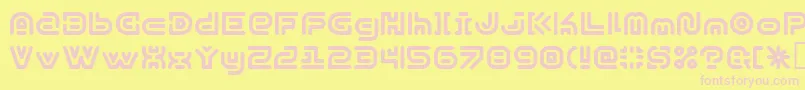 SubexKg Font – Pink Fonts on Yellow Background