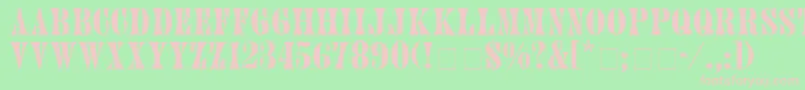 Jupiterr Font – Pink Fonts on Green Background