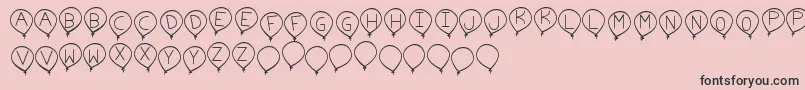 More about BirthdayBalonTfb Font BirthdayBalonTfb Font – Black Fonts on Pink Background