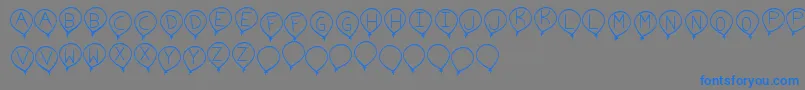 More about BirthdayBalonTfb Font BirthdayBalonTfb Font – Blue Fonts on Gray Background