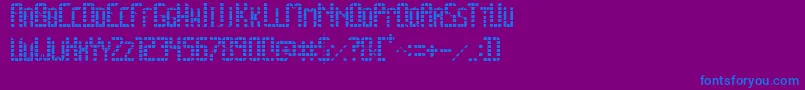 SpacePez Font – Blue Fonts on Purple Background