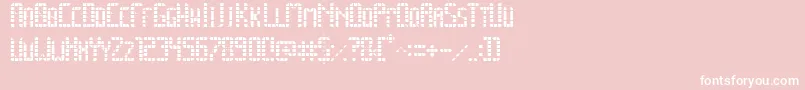 SpacePez Font – White Fonts on Pink Background