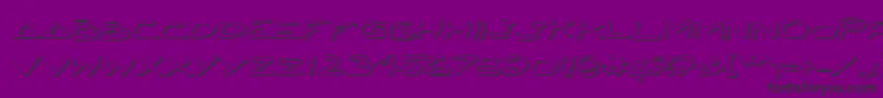 JettaShadow Font – Black Fonts on Purple Background