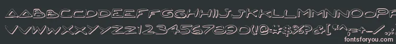 JettaShadow Font – Pink Fonts on Black Background