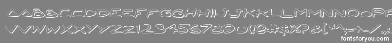 JettaShadow Font – White Fonts on Gray Background