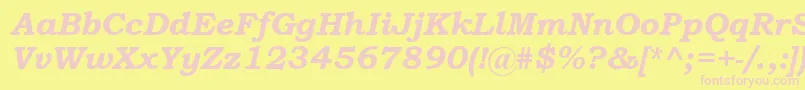 Подробнее о шрифте BookmanOldStyleПолужирныйКурсив Шрифт BookmanOldStyleПолужирныйКурсив – розовые шрифты на жёлтом фоне