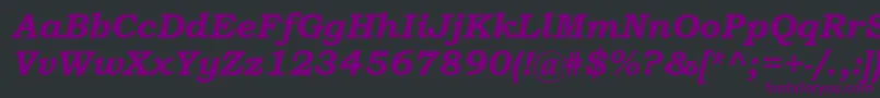 BookmanOldStyleРџРѕР»СѓР¶РёСЂРЅС‹Р№РљСѓСЂСЃРёРІ Font – Purple Fonts on Black Background