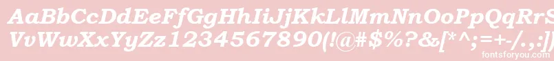 BookmanOldStyleРџРѕР»СѓР¶РёСЂРЅС‹Р№РљСѓСЂСЃРёРІ Font – White Fonts on Pink Background