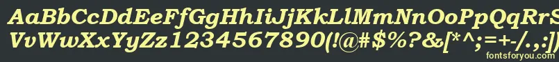 BookmanOldStyleРџРѕР»СѓР¶РёСЂРЅС‹Р№РљСѓСЂСЃРёРІ Font – Yellow Fonts on Black Background