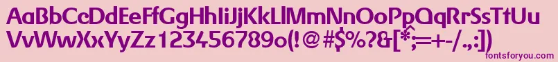 GerlingRegularDb Font – Purple Fonts on Pink Background