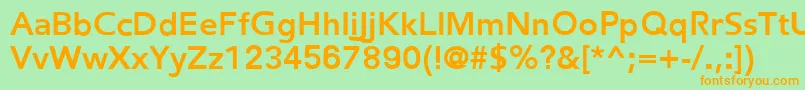 FredericBold Font – Orange Fonts on Green Background