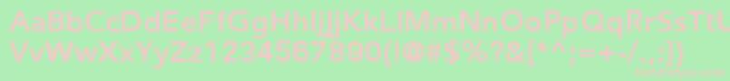 FredericBold Font – Pink Fonts on Green Background