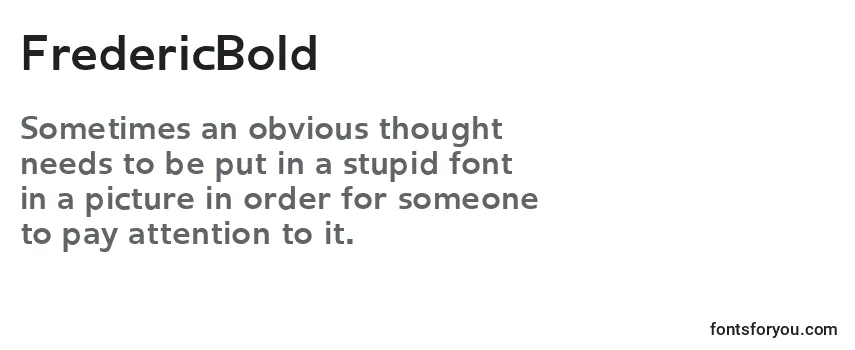 Review of the FredericBold Font