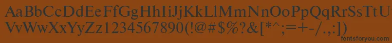 Newtonmacctt Font – Black Fonts on Brown Background