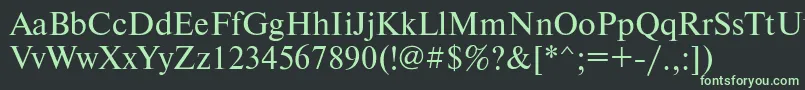 Newtonmacctt Font – Green Fonts on Black Background