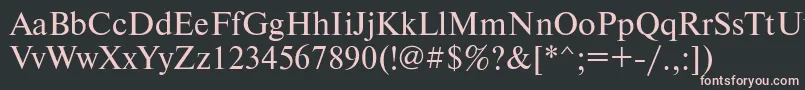 Newtonmacctt Font – Pink Fonts on Black Background