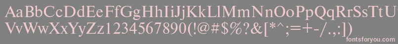 Newtonmacctt Font – Pink Fonts on Gray Background