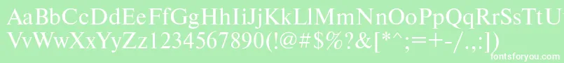 Newtonmacctt Font – White Fonts on Green Background