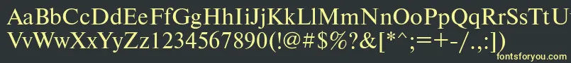 Newtonmacctt Font – Yellow Fonts on Black Background
