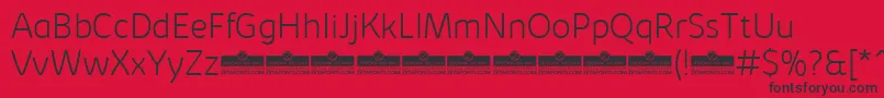 KabrioSoftExtralightTrial Font – Black Fonts on Red Background