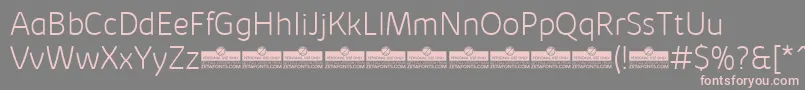 KabrioSoftExtralightTrial Font – Pink Fonts on Gray Background