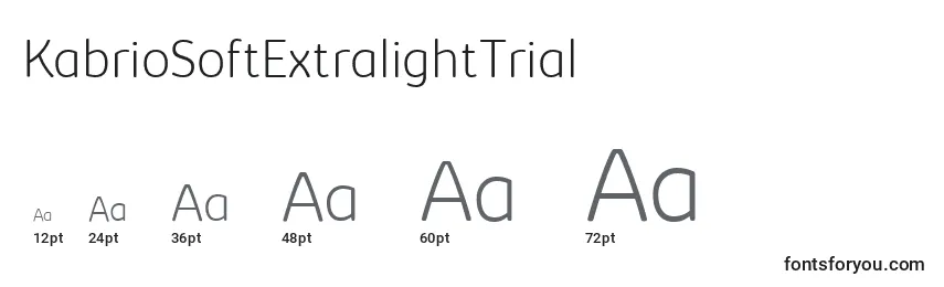 KabrioSoftExtralightTrial Font Sizes