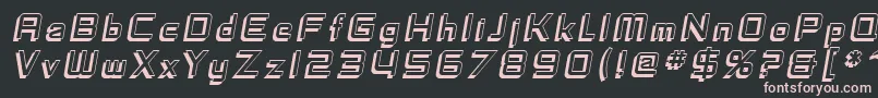 SfFedoraTitlesShadowItalic Font – Pink Fonts on Black Background