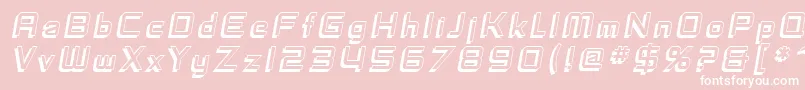fuente SfFedoraTitlesShadowItalic – Fuentes Blancas Sobre Fondo Rosa