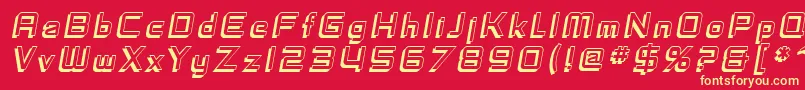 SfFedoraTitlesShadowItalic Font – Yellow Fonts on Red Background