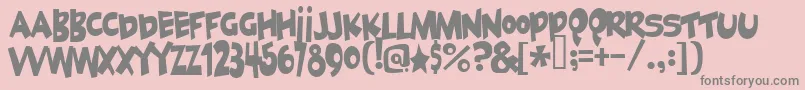 Geekabyte2 Font – Gray Fonts on Pink Background
