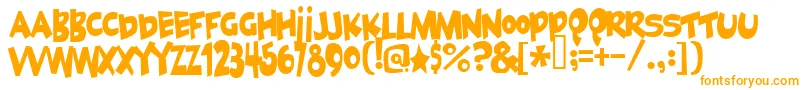 Police Geekabyte2 – polices orange sur fond blanc