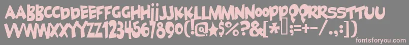 Geekabyte2-Schriftart – Rosa Schriften auf grauem Hintergrund